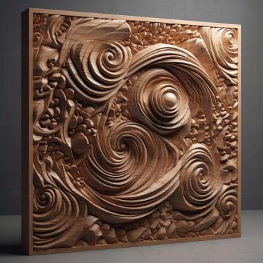 Patterns and decorations stl endless 1 3d model